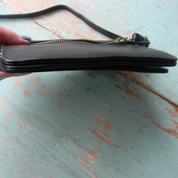 BLACK SMALL QUAGGA GENUINE LEATHER CROSSBODY HANDBAG - Picture 7 of 7